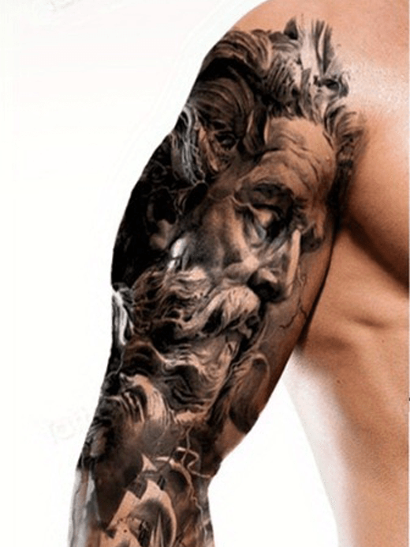 Durable, hypoallergenic waterproof full arm temporary tattoo sleeve patch
